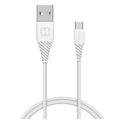 SWISSTEN Datový kabel, USB-A / Micro USB, 1,5 m, bílý