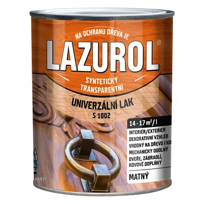 Lazurol Univerzální lak matný S1002 bezbarvý 750 ml