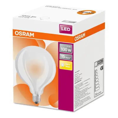 Osram LED žárovka Retrofit Classic Globe 100 M, E27, 11 W, 1521 lm, 2700 K,opál.