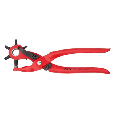 Knipex Revolverové děrovací kleště, červený práškový nástřik, 220 mm