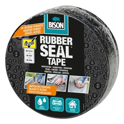 BISON Samolepicí těsnící páska Rubber Seal 7,5 cm x 5 m