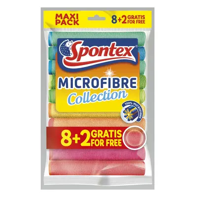 Spontex Utěrka z mikrovlákna sada 8+2 zdarma