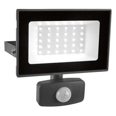 BWO LED reflektor 30 W 2700 lm 5000 K IP44 šedý 15 x 13 x 5 cm s detekt.pohybu