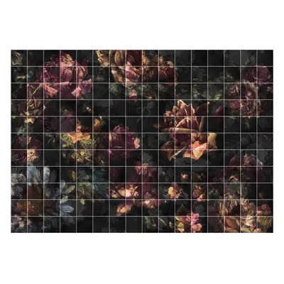 Komar Vliesová fototapeta Tiles Flowers 400 x 280 cm