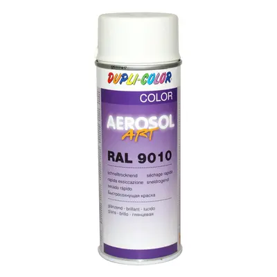 Dupli-Color Lak ve spreji AEROSOL ART 400 ml, (9010) bílá lesklá