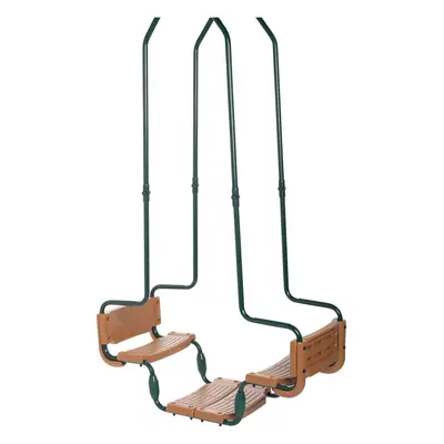 SwingKing Dvoumístná houpačka typu gondola pro hranol zelená 225 x 110 x 41 cm