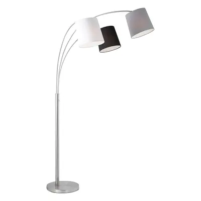 SellTec Stojací lampa Melvin, 3xE27, ocelová, 100 x 70 x 190 cm