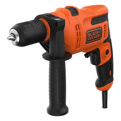 Black+Decker Příklepová vrtačka 1stupňová BEH200K-QS, 500 W vč. kufříku