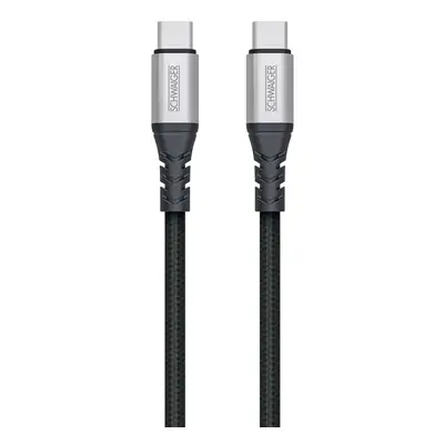 Schwaiger Nezničitelný synchronizační a nabíjecí kabel USB-C/USB-C, 1,2 m