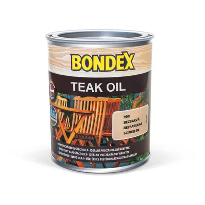 BONDEX Syntetický napouštěcí olej Teak Oil bezbarvý 0,75 l