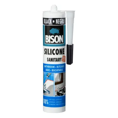 BISON Silikon sanitární SILICONE SANITARY černý, 280 ml