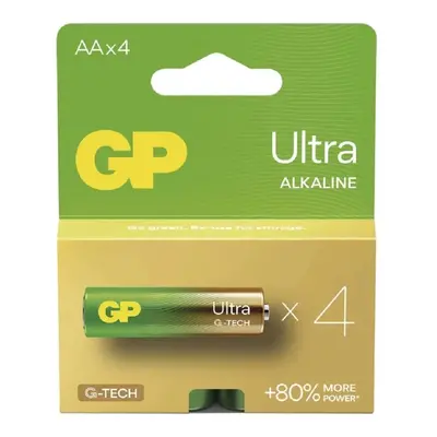 GP Alkalická baterie Ultra Alkaline AA (LR6), 4 ks