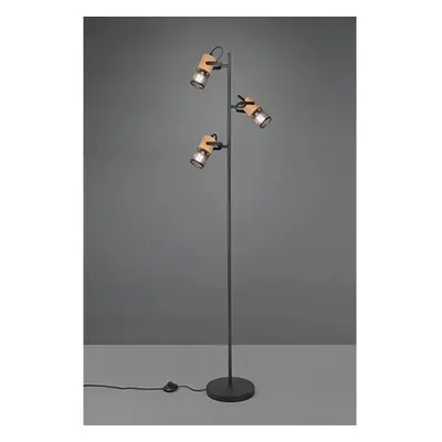 TRIO Stojací lampa TOSH černá matná 3 x E14 max. 15 W, pr. 23 x 150 cm