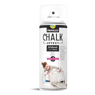 Primalex Křídová matná barva ve spreji Chalk Effect bílá 400 ml