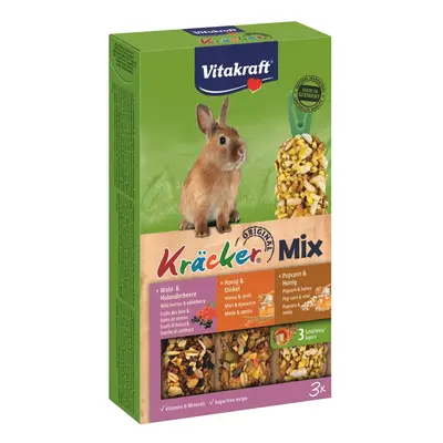 Vitakraft Doplňkové krmivo pro králíky Kräcker Mix 3 ks (lesní ovoce, med)