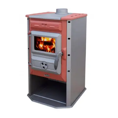 Tim Sistem Krbová kamna Magic Stove Eco, 6,9 kW, červená, 90,5 x 51 x 49 cm