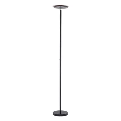 SellTec Stojací LED lampa osvětlující strop Hans, 3000K, černá, pr. 28 x 190 cm