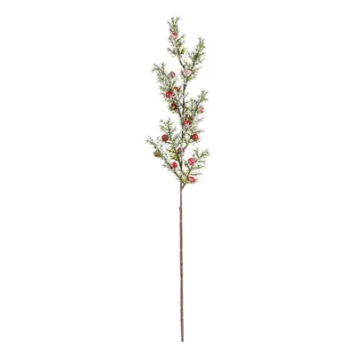 Mica Decorations Umělá jedlová větvička s bobulemi, zelená, 67 cm