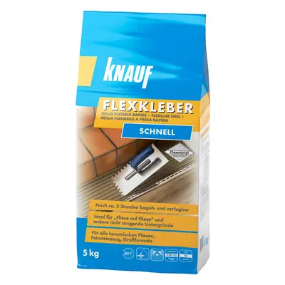 Knauf Flexkleber Schnell Lepidlo na obklady a dlažbu C2FT S1, 5 kg