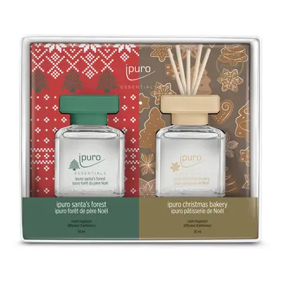 ipuro Aroma difuzér s tyčinkami Essentials, Santa´s forest a Bakery, 2x 50 ml