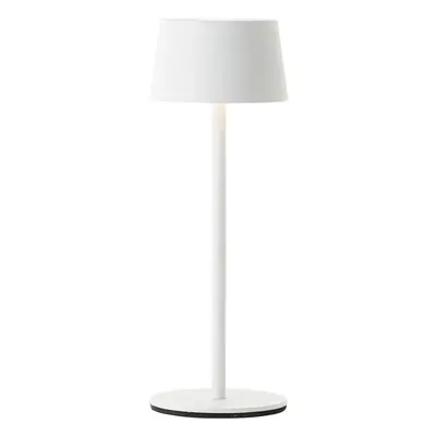 Brilliant Dobíjecí stolní lampa Jona, 2W, 170lm, 3000K, bílá, pr. 9 x 24,5 cm