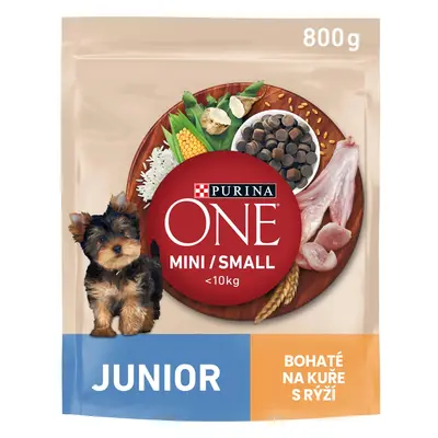 Purina One Granule Mini/Small Dog Junior kuře s rýží 800 g