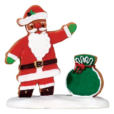 Lemax Vánoční dekorace Gingerbread Santa 2,4 x 5,4 x 2,6 cm