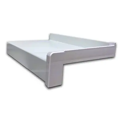 Venkovní parapet pozinkovaný RAL 9010 bílý, 150 x 1200 mm