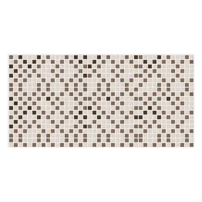 PVC obkladový panel Mosaic Brown 0,35 mm, 96 x 48,5 cm