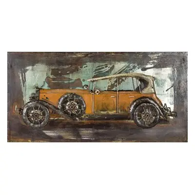 FALC Kovový obraz 3D Auto červené 40 x 80 cm