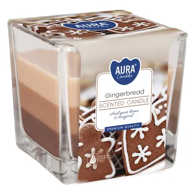 AURA Candles Vonná svíčka ve skle Gingerbread 8 x 8 x 8 cm, 1 ks