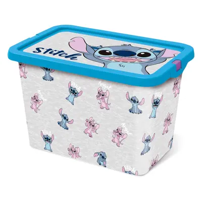 Úložný box s víkem Stitch, plast, 7 l