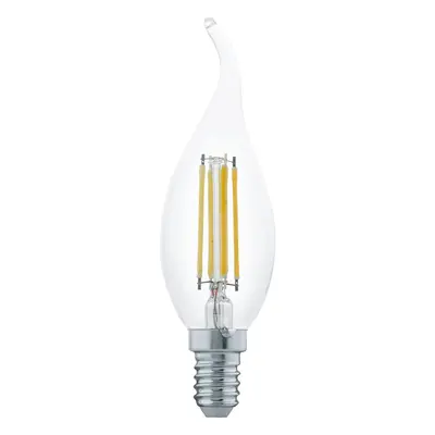 Eglo LED žárovka E14 CF35, 4 W, 350 lm, 2700 K, čirá