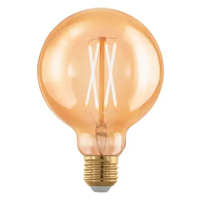 Eglo LED žárovka E27 G95, 4 W, 300 lm, 1700 K, jantarová