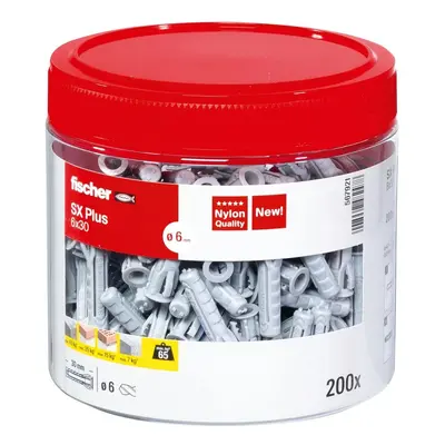 Fischer Rozpěrná hmoždinka SX Plus, 6 x 30 mm, 200 ks (dóza)