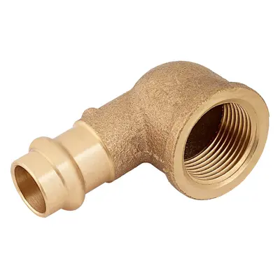 Lisovací koleno červený bronz 90°, pr. 15 mm x 24,1 mm (Rp 3/4), 1 ks