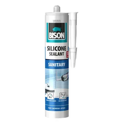 BISON Sanitární silikon bílý, 280 ml