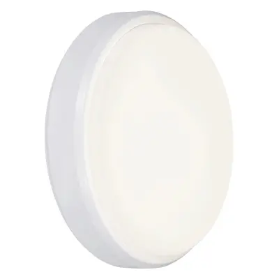 Kulaté nástěnné LED svítidlo, 18 W, 1400 lm, 4000 K, bílá, pr. 21 cm