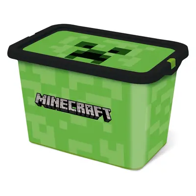 Úložný box s víkem Minecraft, plast, 7 l