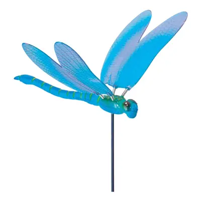 Dekorativní zahradní zápich Fun Spinner vážka, 49 cm, 1 ks