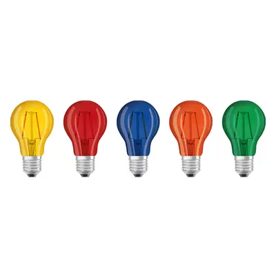 Osram LED žárovky Colourbox, E27, A60, 2,5 W, studená bílá, 5 ks