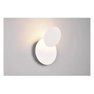 TRIO LED nástěnné svítidlo MIO kov/bílé matné 6 W, 560 lm, 3000 K, pr. 18 cm