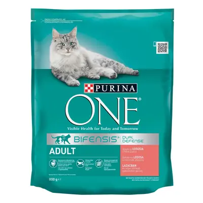 Purina One Granule pro kočky Adult bohaté na lososa a celozrnné obiloviny 800 g