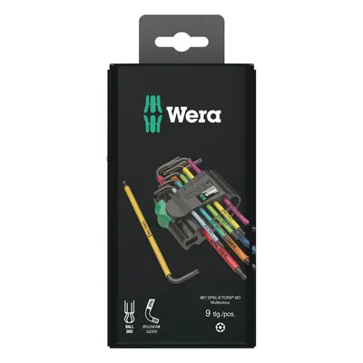 Wera Sada úhlových klíčů 967/9 TX BO Multicolour 1 SB BlackLaser, 9dílná