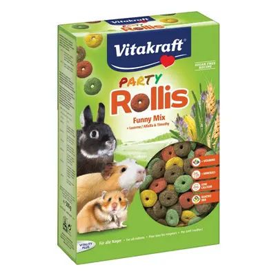 Vitakraft Doplňkové krmivo pro hlodavce Party Rollis Funny Mix 500 g