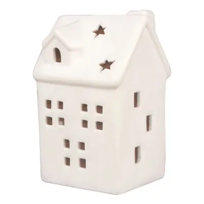 Anděl Přerov Domek z porcelánu s LED, 7 x 11,5 cm