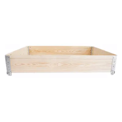 UPYARD Dřevěný vyvýšený záhon GardenBox ECO, přírodní, 120 x 80 x 19,5 cm