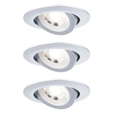 Paulmann LED vestavný reflektor chrom matný 4,8 W 450 lm 3000 K 3 ks pr. 82x29mm