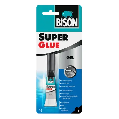 BISON Vteřinové lepidlo SUPER GLUE GEL 3 g