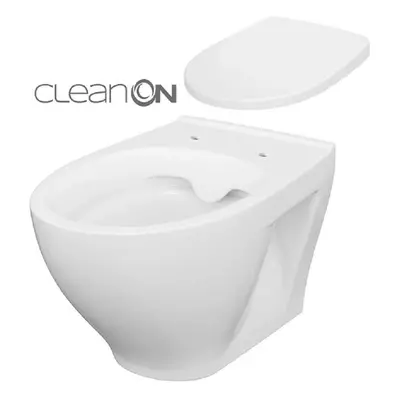 Cersanit Závěsná WC mísa Moduo Clean On + WC sedátko Moduo Slim